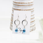 Topaz Ring Silver Earrings