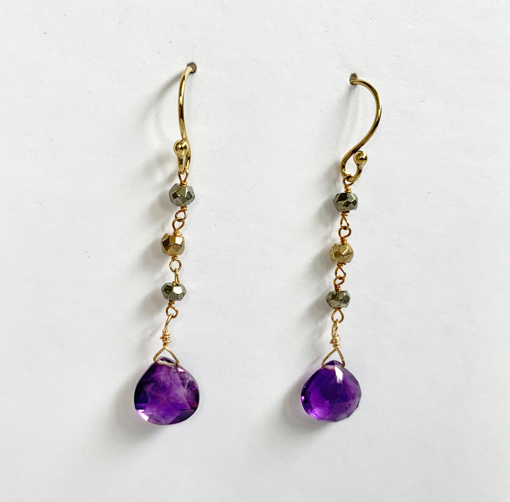 
                
                    Load image into Gallery viewer, Amethyst Waterfall Earring
                
            