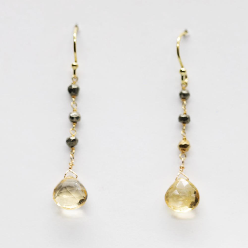 
                
                    Load image into Gallery viewer, Citrine Waterfall Earrings
                
            