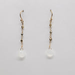 Moonstone Waterfall Gold Earrings