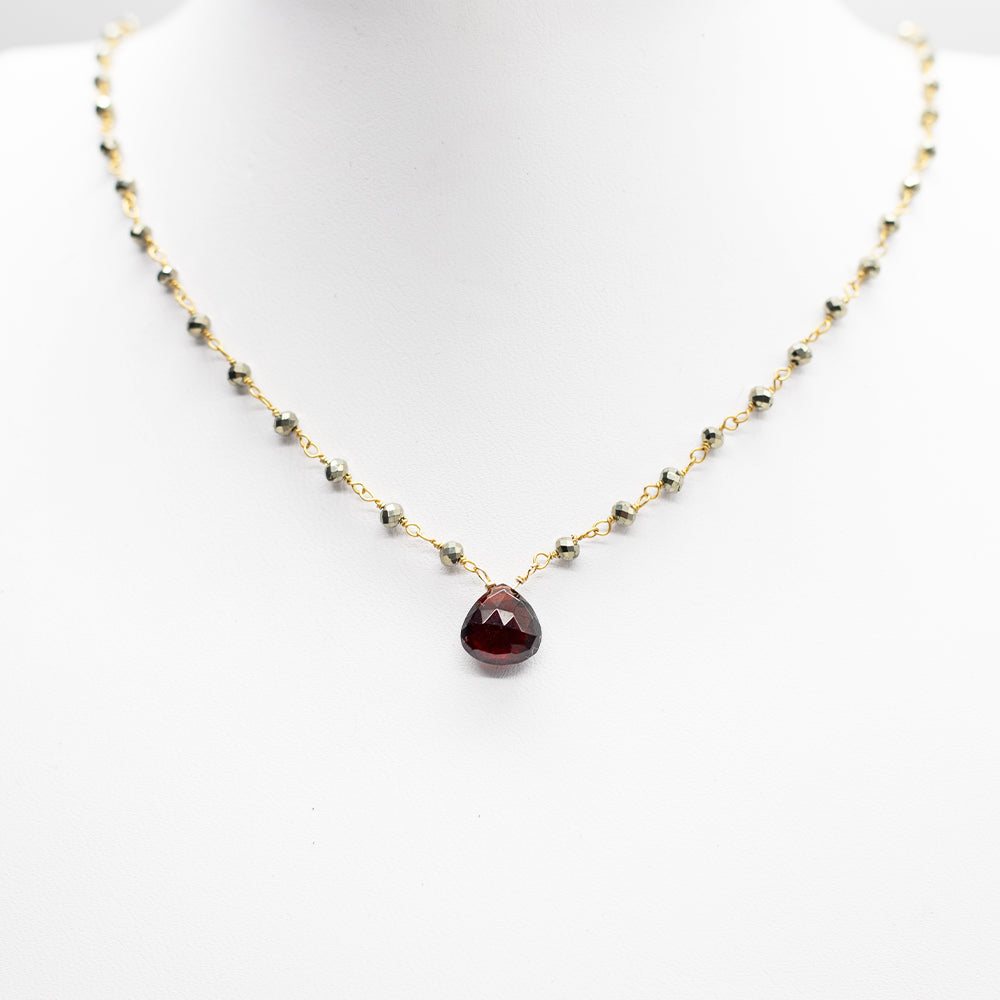 
                
                    Load image into Gallery viewer, Garnet Waterfall Necklace
                
            
