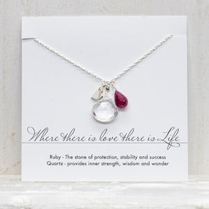 
                
                    Load image into Gallery viewer, Where there is love there is life Necklace
                
            