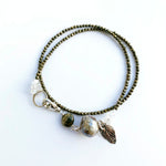 Silverite & Pyrite Wisteria Wrap Bracelet