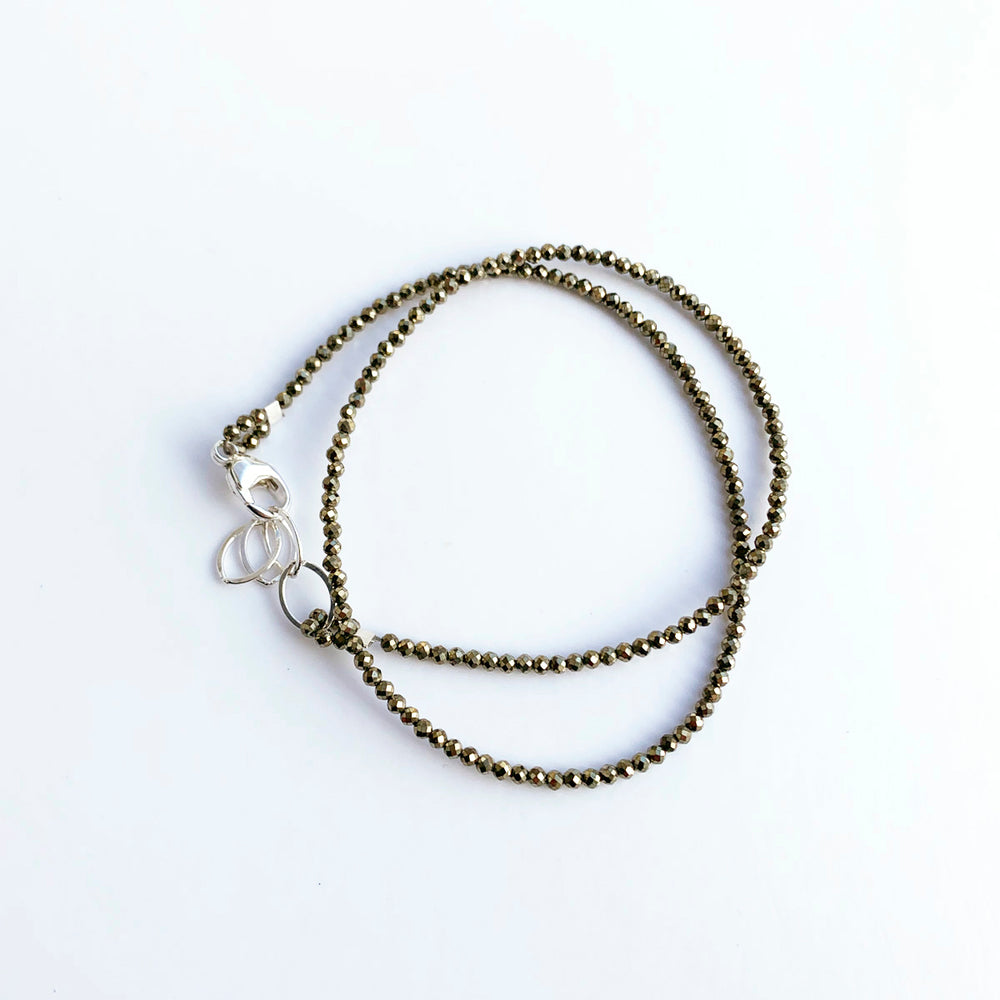 
                
                    Load image into Gallery viewer, Pyrite Wrap Bracelet
                
            