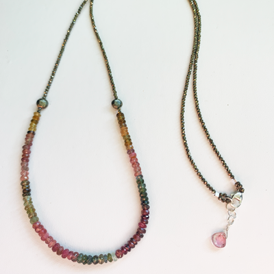 
                
                    Load image into Gallery viewer, Tourmaline Zen Necklace
                
            