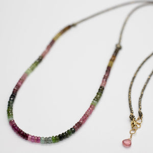 
                
                    Load image into Gallery viewer, Tourmaline Zen Necklace
                
            